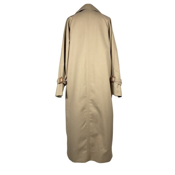Toteme Beige Double-Breasted Trench Coat - Picture 3 of 6